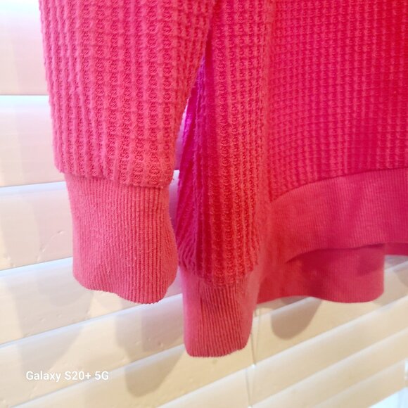 LOFT Waffle Split Neck Tunic Top - Picture 5 of 7